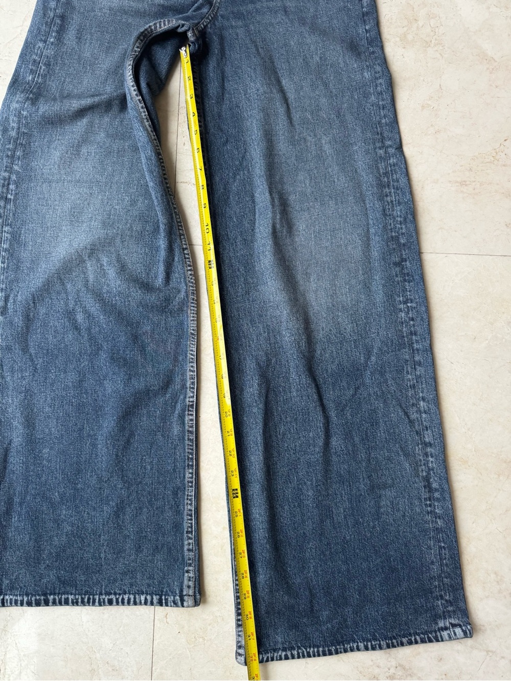 Rag & Bone Miramar Terry Sophe Wide Leg High-Rise Blue Women's Jeans size 25 - Picture 11 of 15